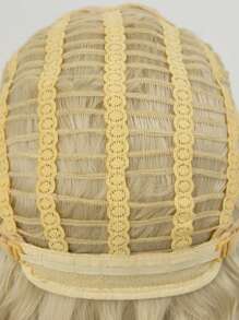 European-American Glamorous Golden Curly Long Wig, Suitable For Women, Natural Looking Soft Synthetic Hair