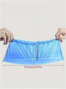 100pcs Disposable Plastic Shoe Covers, Slip Resistant Disposable Booties, Waterproof Rain Boots Covers, Mud Protection For Work Boots, Carpets, Suitable For Indoor, Office, Rainy Days, Schools, Home And Travel