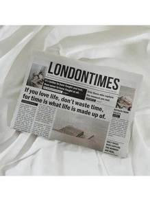 Set de 2 fondos de fotografía comercial con motivos de periódicos en inglés, accesorios decorativos para fotografía callejera y estilo "Ins", perfectos para decorar habitaciones y dormitorios, decoración de otoño