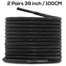 2 双厚圆形打蜡鞋带，男女通用替换鞋带 - 彩色 - 查看 20