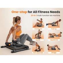 Niceday Ab Workout Machine – Ultimate Core & Stomach Trainer, Crunch & Sit-Up Machine W/ Resistance Bands, Perfect For Home Gym, 330 Lb Capacity - Xem 11