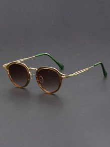 Tortoise Acetate Metal Leg Fashion Glasses Frame Handmade Oval Square Men Classical Handmade Ladies Eyeglasses With High Quality - 彩色 - 查看 12