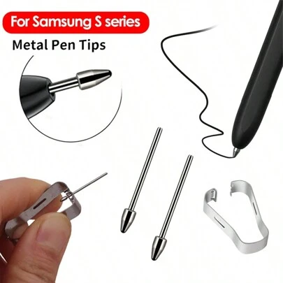 Metal Tip Compatible With Samsung Tab S6 S7 S8 S9 Series SPen Tip Galaxy Note20 Note10 Stylus Tip S22 S23 S24 Ultra Replacement Nib Gifts For Mother, Family, Friends, Birthday, Holiday Pen Accessories