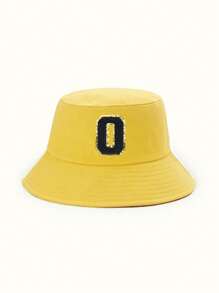 1 Pc Children's Bucket Hat, Stylish And Versatile, Suitable For Boys And Girls Spring And Summer Daily Outdoor Sun Ion Use. - Yellow - View 30