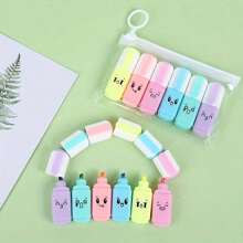 2pcs/3pcs/6pcs Set Carrot Shaped Fluorescent Highlighter Pens, Colorful Fluorescent Pens, Multicolor Markers, Graffiti Pens, 6 Color Pens Set, Classroom Gifts - Різнокольоровий - Переглянути 10