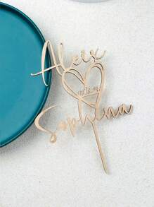 Decoración personalizada para pastel de boda con nombres de la pareja y fecha, decoración para pastel de boda Sr. y Sra., decoración para pastel de aniversario, multifuncional, ornamental, reutilizable, exquisita, elegante, de alta calidad, colorida, moderna, personalizada, única, regalo ideal para ella, novio, papá, novia, mamá, familia, amigos, salón de té, hogar, jardín, oficina, para aniversarios, para el Día de San Valentín, para el Día de la Madre, para cumpleaños, para el Día del Padre, para graduaciones, para bodas, para inauguración de casa, ambiente cálido, renovación otoñal del hogar