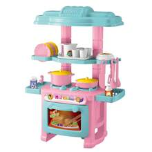 1 pezzo Set da gioco di cucina per bambini, set di giocattoli di cibo e cucina per giocare a fare il ruolo, set di accessori per cucina adatto per bambini e bambine dai 3 ai 5 anni (colore casuale)