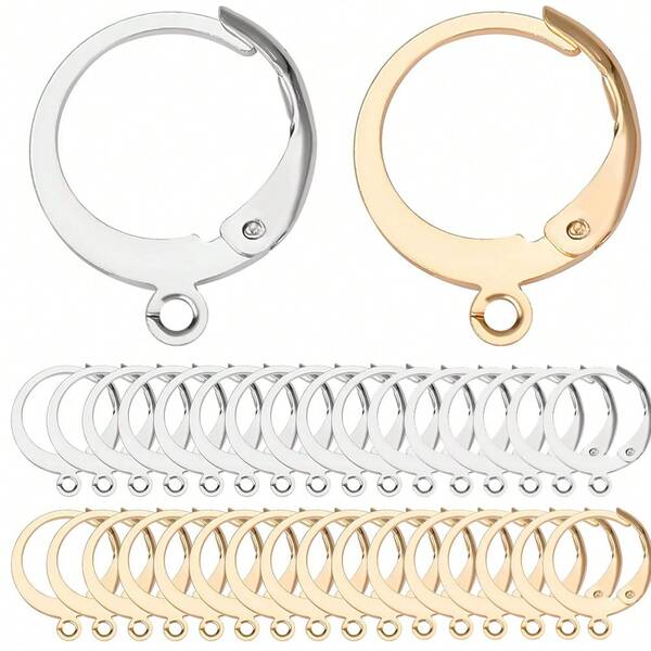 50 Stücke 15x12mm Vintage Stil französischer Ohrring Aufhänger Fassung für DIY Schmuckherstellung