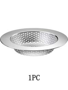 1/2PCS Kitchen Sink Drain Strainer/Catcher/Basket/Cover/Filter/Trap/Screen, Stainless Steel, Dishwasher Friendly - Silver - View 11