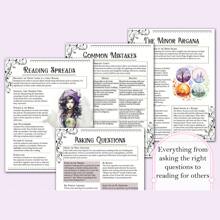 Guide de tarot pour débutants : Ensemble complet avec signification, disposition et tables de récitation - Pages faciles à lire pour une lecture intuitive des cartes