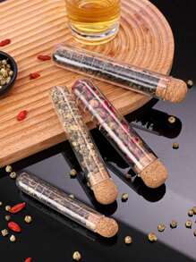 1/2pcs Creative Glass Tea Maker Test Tube Tea Strainer Tea Strainer Tea Making Artifact Tea Set Accessories High Temperature Resistant Tea Strainer Non-Porous With Exquisite Filter For Puer Tea Cup - Refreshing Herbs To Keep Tea Fresh,Essential For Travel, School, And Family Back To School - Multicolor - View 3