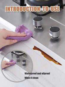 1 卷，白色填缝条，防水填缝胶带，PVC 窗户密封胶带，防霉防潮密封条，粘性密封条，用于门窗缝隙、水槽台面、台球桌、厕所角落，防水美观接缝贴纸，用于厨房水槽和浴室裂缝，耐用、卫生的美容贴片，适用于家庭维修。