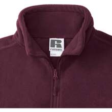 Russell Europe Mens 1/4 Zip Outdoor Fleece Top (Burgundy) - 100% Polyester - Burgundy - View 5