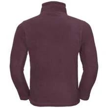 Russell Europe Mens 1/4 Zip Outdoor Fleece Top (Burgundy) - 100% Polyester - Burgundy - View 2