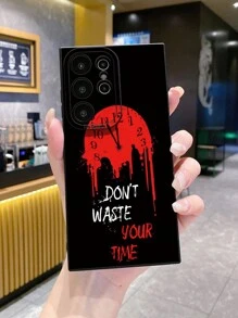 Ốp lưng điện thoại chống sốc, chống nứt màn hình, tương thích với iPhone/Galaxy/Infinix/Redmi/OPPO/VIVO/Realme, màu đỏ. - màu đen - Xem 5