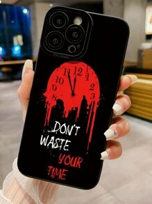 Ốp lưng điện thoại chống sốc, chống nứt màn hình, tương thích với iPhone/Galaxy/Infinix/Redmi/OPPO/VIVO/Realme, màu đỏ. - màu đen - Xem 1