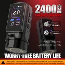 XNET 1PC Titan270 Bezprzewodowa Maszynka Do Tatuażu Długopis Silnik Bezszczotkowy o Wysokim Momentu Obrotowym Z 4.0/5.0mm Skok 2400 mAh Bateria Dla Artysty Tatuażu