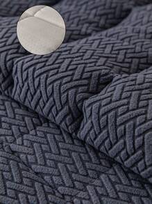 1 Stück gesteppter Plüschbezug für Sofa, einfarbiger nordischer Stil, 3D Design mit dickem Plüsch Sofa Schoner, rutschfest und kratzfest, für Wohnzimmer, Schlafzimmer, Büro, passend für 1/2/3/4 Sitzer mit Armlehnen und Rückenlehne