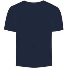 B&C Mens Exact VNeck Short Sleeve TShirt (Navy Blue) - 100% Cotton - Blue - View 2