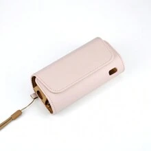 IQO 3.0/3.0DUO/ILUMA/PRIME, 20 HeatSticks, SMARTCORE STICKS, bolsa para guardar cigarros com couro PU de grão de cordeiro, toque delicado e agradável à pele, acessórios multicoloridos para a vida, adequado para presentes de Natal para homens e mulheres