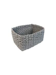 1 pezzo di cestino portaoggetti intrecciato a mano, design intrecciato creativo per cestino portaoggetti per la casa, organizzazione e conservazione domestica, adatto per soggiorno, camera da letto, dormitorio e accessori per ufficio, decorazione per la casa, decorazione in stile fattoria, Cestino portaoggetti in erba marina in stile boho con accenti in legno e rattan, decorazione moderna per patio e giardino