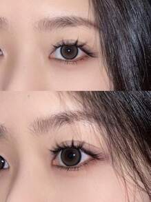 100 片无胶九尾自然假睫毛，适合初学者，蓬松分叉，丰盈，增加眼睛长度睫毛簇，睫毛簇，单根睫毛，睫毛，假睫毛 - C - 查看 5