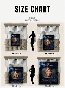 一条定制法兰绒照片毯，个性化纪念照片毯——一份缅怀逝去亲人的个性化礼物，一份慰问礼物，一份送给父亲、母亲、祖母、祖父、丈夫的丧亲慰问礼物——一份丧亲慰问礼物，一条定制纪念毯，用途广泛，适合客厅沙发、户外、海滩、露营、沙发床等场所。 - 款式2 - 查看 8