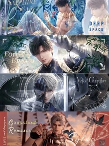 1pc AR Game Dating Anime Card, 3D Holographic Card/Bookmark, Immerse Yourself In The Virtual & Real Love World! AR Interactive Experience: Scan The Card To Activate 3D Video Effect, Immersive Romance Plot, Feeling Yourself In The Scene! Dazzling Holographic Design, Characters & Scenes Presented In 3D, Full-Marks Visual Impact! Perfectly Recreating The Romantic Love Story & Characters From The Game, Providing You With A Genuine Gaming Experience! - Multicolor - View 2