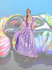 Disguise DG67291E Womens Rapunzel Deluxe Costume - Large 12-14 - 彩色 - 查看 3