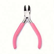 1/3pcs Pink Jewelry Making Plier Set - Ergonomic, Forged Steel Tools For Beading, Crafts And Bracelets - Includes Wire Cutters, Long Nose Pliers And Round Nose Pliers