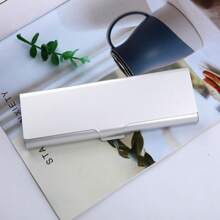 1 件个性化雕刻名称和日期铝制笔盒、眼镜收纳盒、圣诞节定制礼品盒