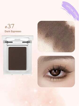 HOLIKA HOLIKA My Favorite Piece Shadow 37 深咖啡色，哑光自然眼影粉盘，显色度高，可晕染，持久显色，24 小时眼妆，韩国化妆品，Eyeglitz，韩妆，韩妆，0.06 盎司（1.8 克），韩妆礼品