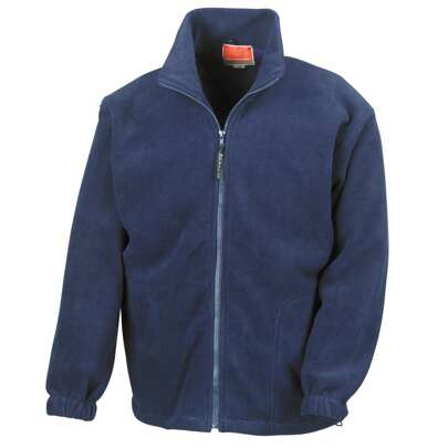 Result Mens Full Zip Active Fleece Anti Pilling Jacket (Navy Blue) - 100% Polyester