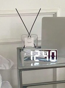 Reloj de escritorio con espejo LED multicolor, despertador digital con hora, luz nocturna, USB, temperatura y fecha. Ideal para el hogar, la oficina y el dormitorio. Regalos para cumpleaños, graduación, decoración de dormitorio, regreso a clases, sorpresa escolar.