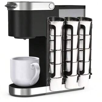2pcs Coffee Capsule Holder, Side Mount Coffee Capsule Storage Rack, Coffee Capsule Organizer, Coffee Accessories