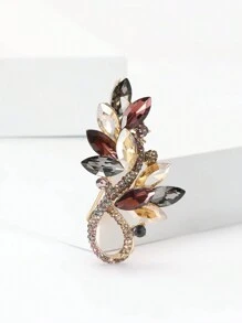 Cinza Café Roxo Cristal Trigo Orelha Broche Para Mulheres Homens Planta Pin Festa Banquete Jóias Presente Vestido Terno Pin Acessórios