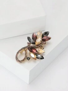Cinza Café Roxo Cristal Trigo Orelha Broche Para Mulheres Homens Planta Pin Festa Banquete Jóias Presente Vestido Terno Pin Acessórios