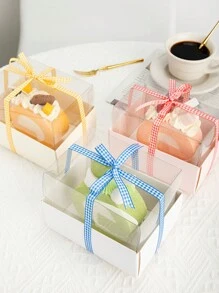 1 pieza 10 yardas de cinta de poliéster a cuadros, para manualidades florales, lazos, decoración de regalos, pasteles y San Valentín - Multicolor - Ver 3