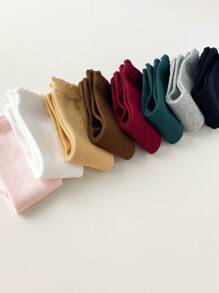 1Pair/Lot Baby Girls Bow Knee High Socks Cute Kids Girl Student Princess Sock Children Solid Color Socks Infant Newborn