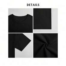 Brazil Flag Cool Brasil Flag Brazilian Flags Men Women T-Shirt - Casual Crew Neck, Short Sleeve Top, Perfect For Spring & Summer - Black - View 4