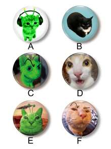 1 件可爱猫咪图案徽章胸针、女士翻领别针、包包挂饰、别针、送给朋友、家人、老师的有趣礼物 - 彩色 - 查看 3