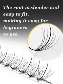 CoMango 120Fans D 卷 7D 纤细预制扇形睫毛延长 0.07MM 尖头底座预制混合扇形睫毛仿貂皮纤细尖刺扇形批发睫毛簇、睫毛簇、单根睫毛、睫毛、假睫毛 - D - 查看 4