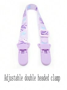 1 Piece Customizable Name Baby Toy Pacifier Chain Anti-Drop Clip, Baby Agargel Anti-Lost Rope Lanyard, Anti-Drop Strap With Double Head Clip, Cute Custom Pattern For Boys & Girls, Custom Baby Pacifier Clip Universal Soothing Clip, Glove Drop Clip For Halloween, Baptism, Thanksgiving, Gift Baby Shower Home Decor Gift Winter Night Gift Back-To-School Winter Gift Ideas For Boys & Girls,Graphic Print