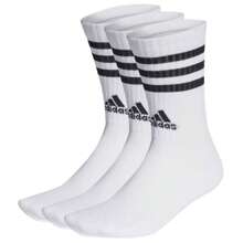 Adidas 3 Stripes Cushioned SPW CRW 3PP Socks HT3458 - White - View 1