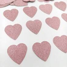 50 Pieces Silvery,Of Gold And Rose Gold Heart Confetti - Perfect For Weddings, Valentine's Day, Anniversaries And DIY Table Decorations