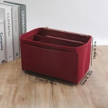 1pc Small/Medium/Large/X-Large Multi-Functional Liner Inner Cosmetic Bag, Toiletry Organizer Pouch - Foldable Removable Inner Bag