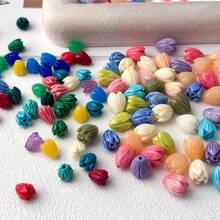 12 Peças Botões de Flor Prensada de Conchas, Variedades de Rosas, Tulipas, Brincos Elegantes DIY, Pulseira, Colar, Artesanato de Joias