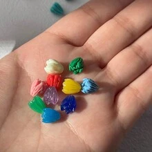 12 Peças Botões de Flor Prensada de Conchas, Variedades de Rosas, Tulipas, Brincos Elegantes DIY, Pulseira, Colar, Artesanato de Joias