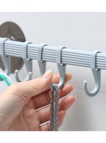 1pc,Kitchenware Stand Wall Mounted, Sticky Kitchenware Hook - No Drilling Required, Kitchenware Stand - Space Saving, Wall Mounted Accessory Hook For Kitchen, Bathroom, Bedroom