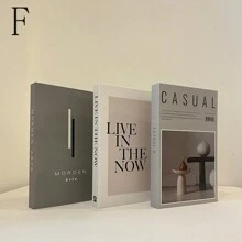 Set de 3 libros decorativos plegables, adornos de estilo sencillo para decoración de habitación, el mejor regalo - Multicolor - Ver 17